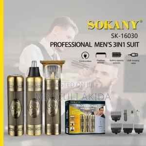 Sokany - Usb 3-in-1 Mens Professional Beard Hair Trimming Set