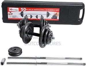 Powermax Fitness Adjustable 50kg Dumbbell Set,