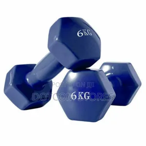 6 Kg Vinyl-Coated Dumbbells