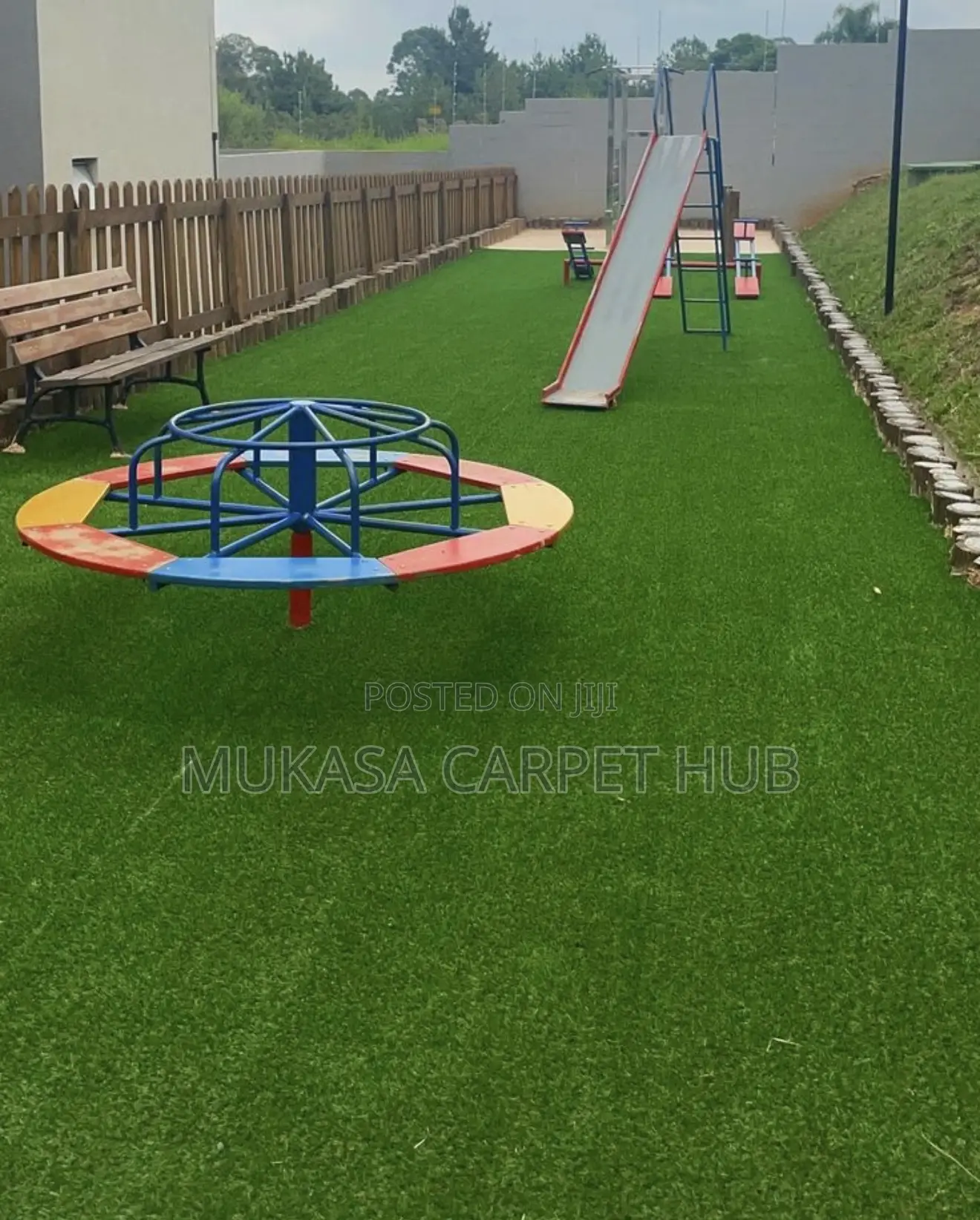 Durable Green Grass Carpet for Schools Homes
