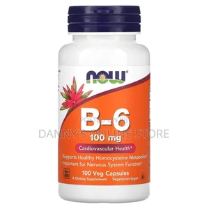 Now Vitamin B-6, 100mg, 100 Vegetable Capsules