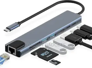 Usb C Hub, 8 in 1 Type C Hub Multiport Adapter With Hdmi, Pd Power