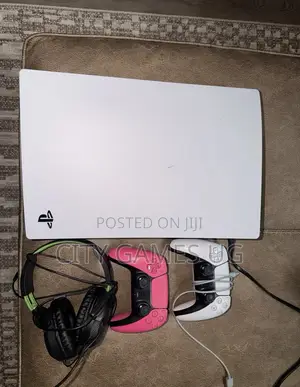 Sony Playstation 5 White Console With Pink and White Controller