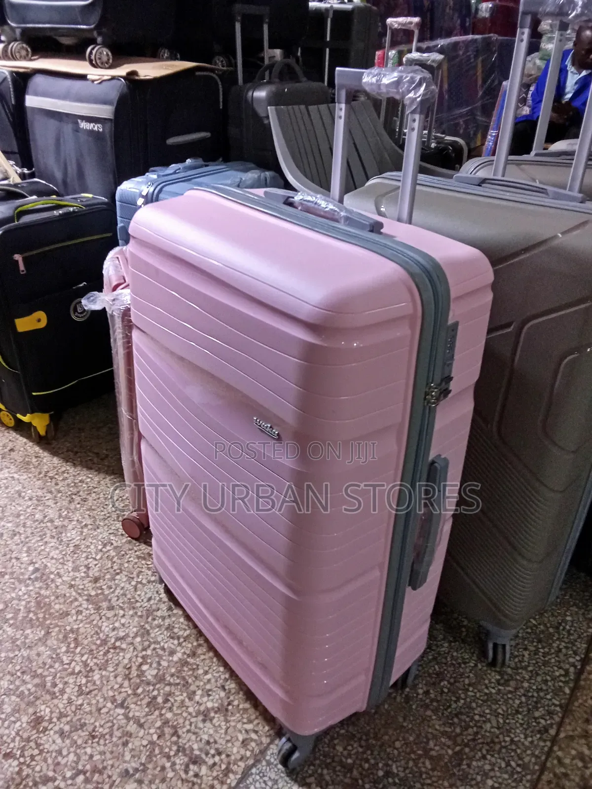 Medium Size Pink Suitcase