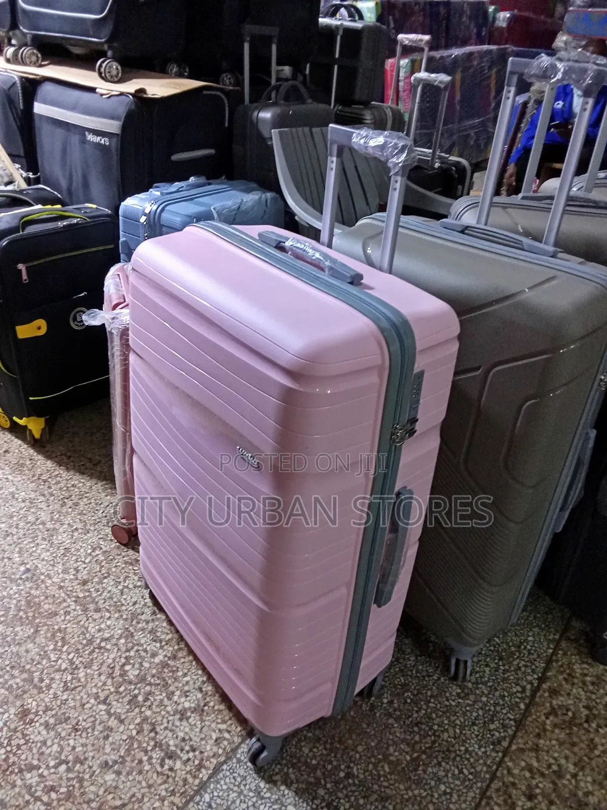 Medium Size Pink Suitcase
