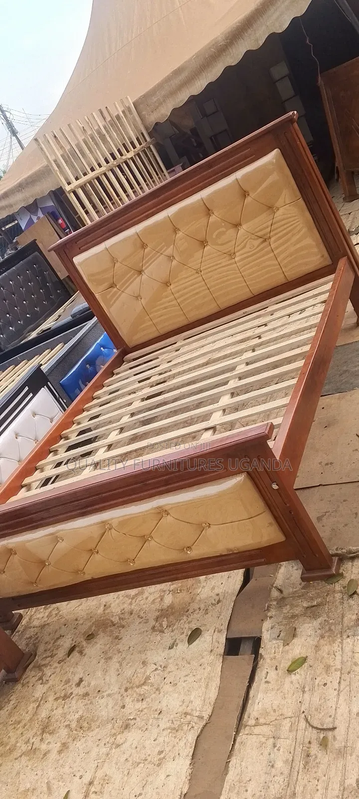 4 by 6 Mahogany Coloured Bed