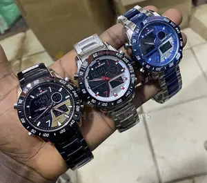 Metallic Naviforce With Dual Display