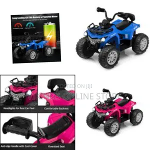 Kids Atv, 12v Battery Powered Electric Vehicle W/ Music, Headlights