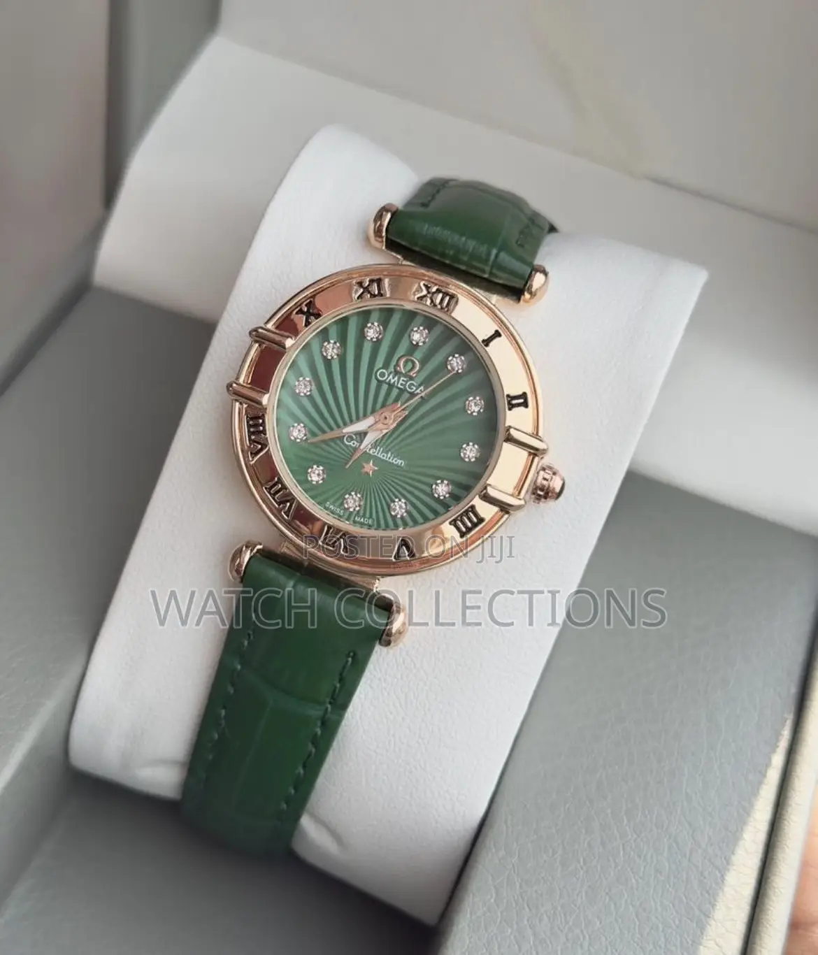 Womens Omega Leather Strap Watches