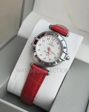 Womens Omega Leather Strap Watches