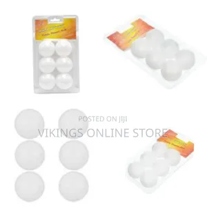 High Quality Table Tennis Balls Set of 6 Pcs. - White