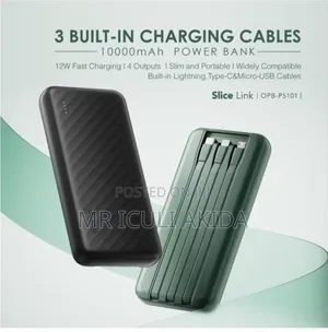 Original Oraimo Slice Link 10000mah 12w Super Fast Charging Power Bank