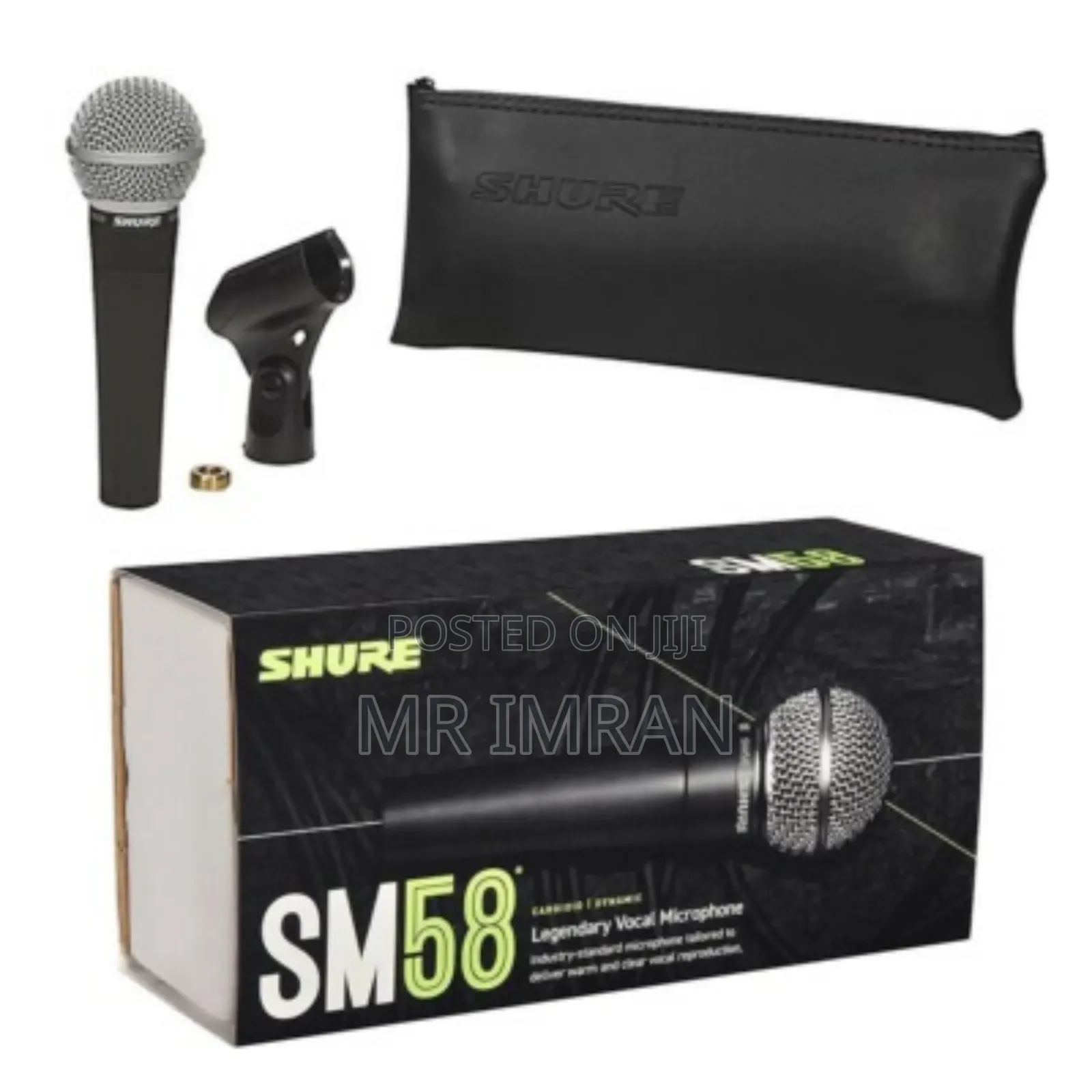 Shure Sm58 Dynamic Vocal Microphone.