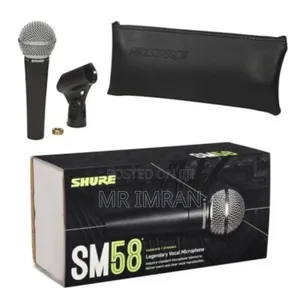 Shure Sm58 Dynamic Vocal Microphone.