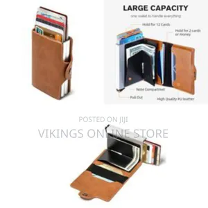 1 Piece of 9.5 * 6.5cm Mini Double Box Metal Wallet Vintage Leather