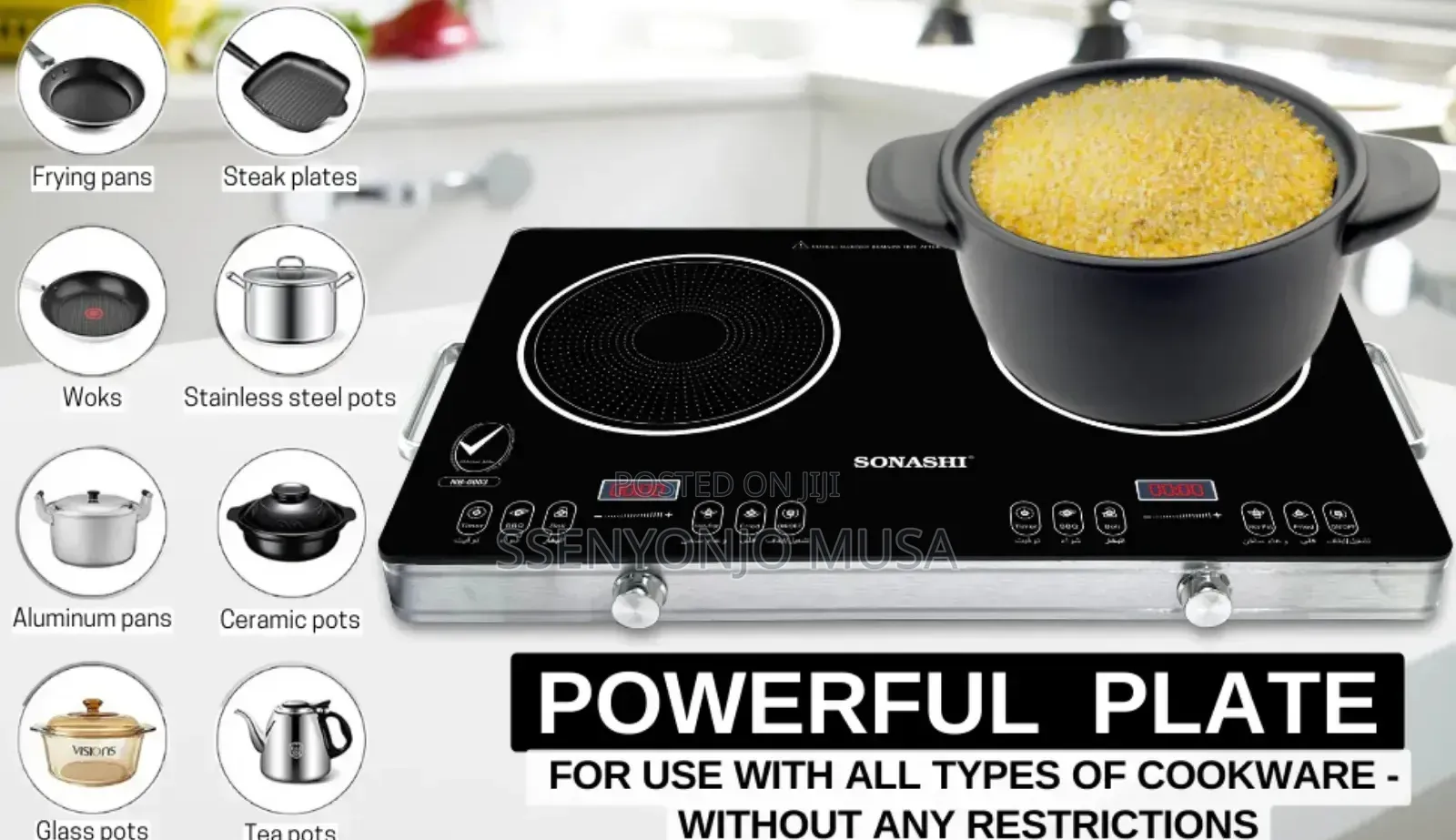 Sonashi Double Infrared Cooker With Touch Control –Ceramic