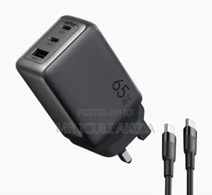 Original Oraimo Hyper Gan 65w Wall Charger Kit With 100w Cc Cable