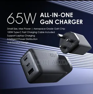 Original Oraimo Hyper Gan 65w Wall Charger Kit With 100w Cc Cable