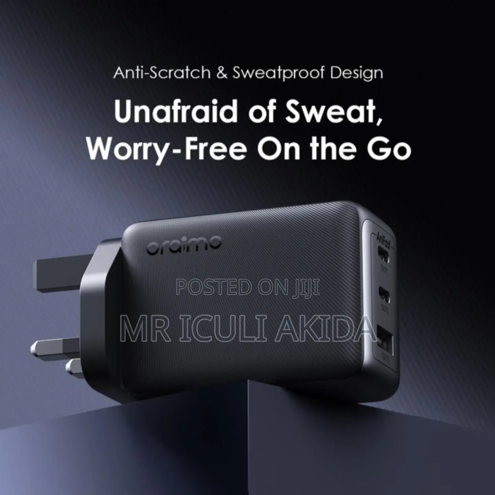 Original Oraimo Hyper Gan 65w Wall Charger Kit With 100w Cc Cable
