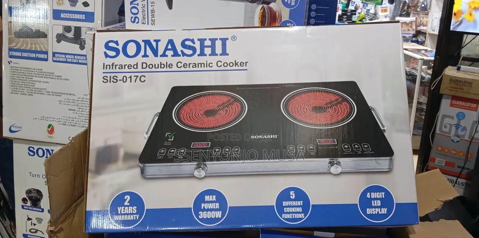 Sonashi Double Infrared Cooker With Touch Control –Ceramic