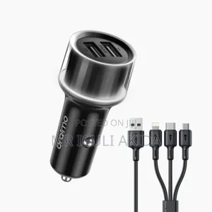 Oraimo Highway 15 15w Super Fast Car Charger With 3in1 Cables