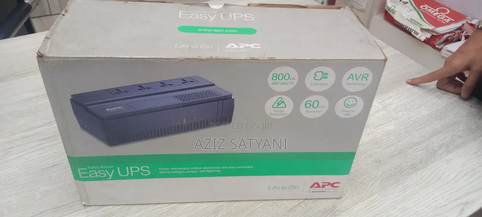 Apc 800va Ups Battery Backup High Voltage Ups
