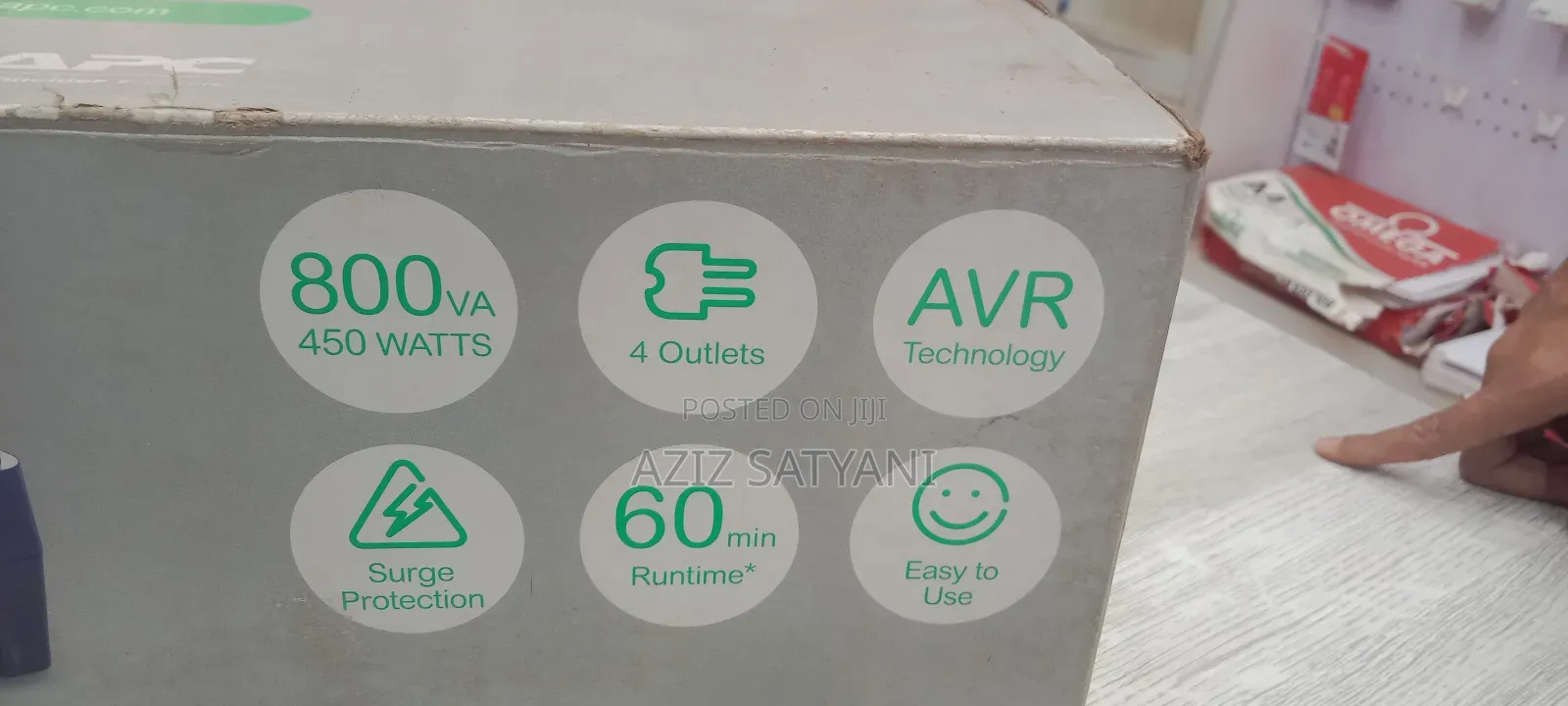 Apc 800va Ups Battery Backup High Voltage Ups