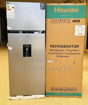 Hisense 270l Double Door Fridge With A Dispenser
