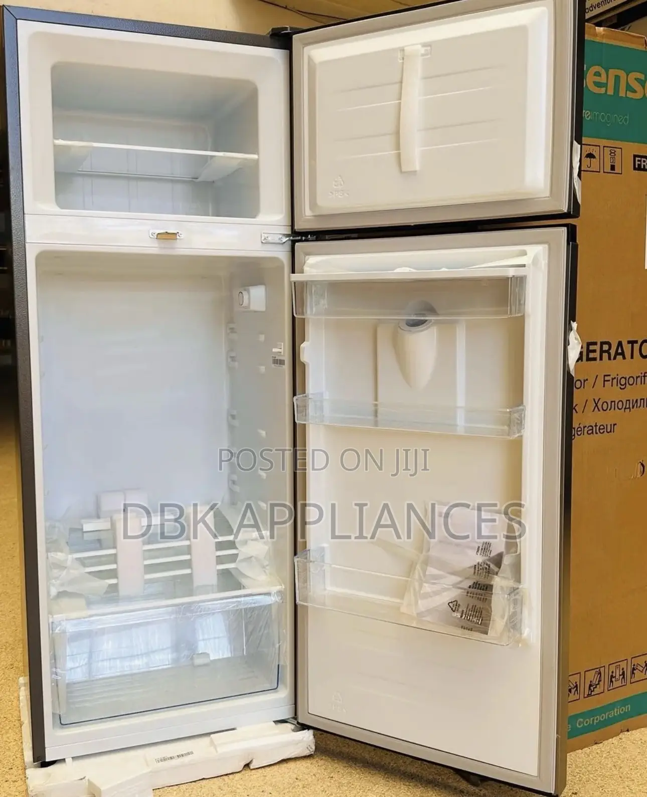 Hisense 270l Double Door Fridge With A Dispenser