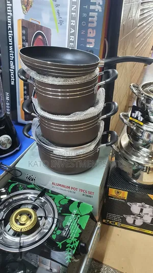 7pcs Set Aluminium Cooking Pot and Serving Dishes