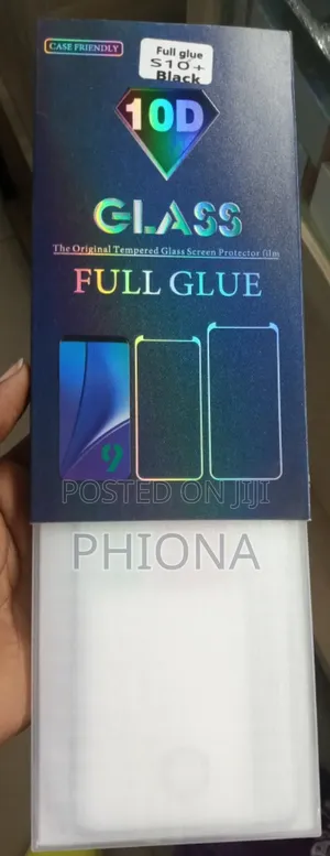 10d Full Glue S10+ Black Samsung