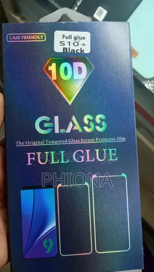 10d Full Glue S10+ Black Samsung