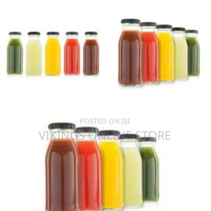 6 Pack Glass Juice Bottles With Lids Bulk Water Bottles With Caps