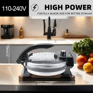 Electric Roti Maker,Non-Stick Automatic Adjustable Temperature