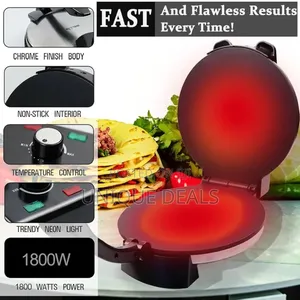 Electric Roti Maker,Non-Stick Automatic Adjustable Temperature