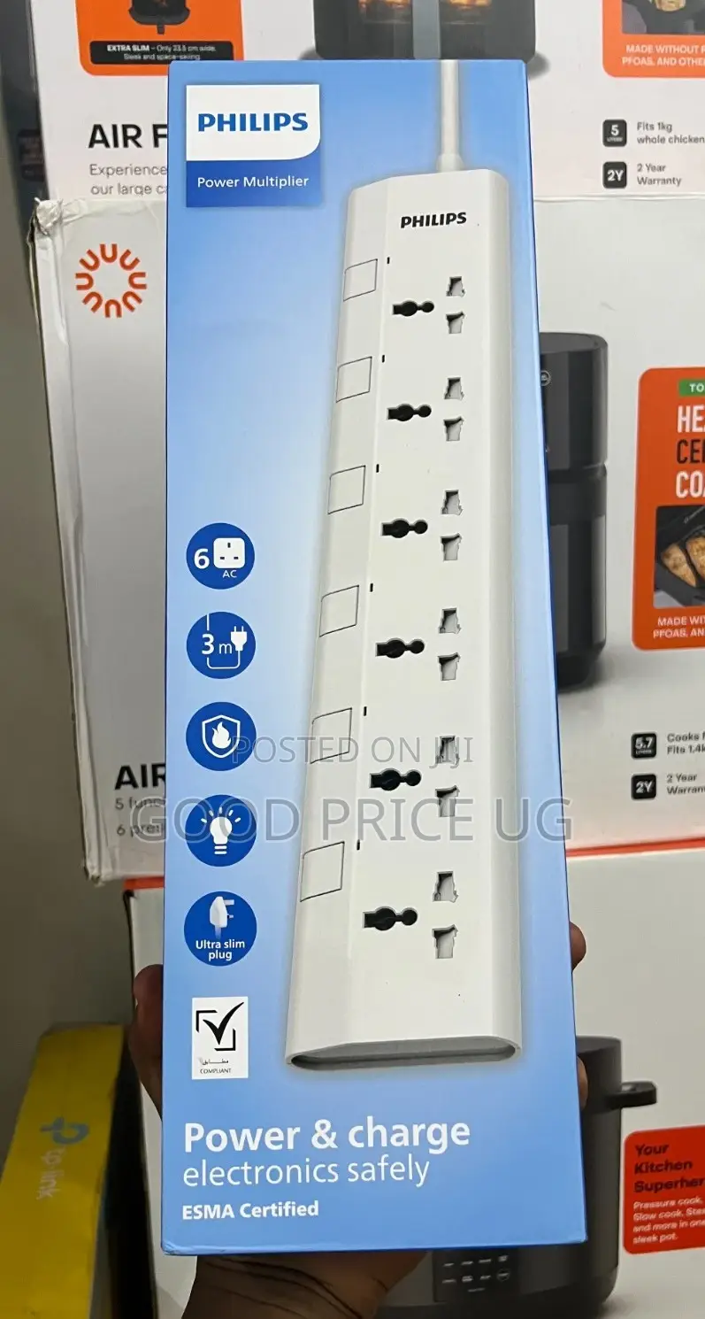 Philips 6-Way Universal Power Extension Cord,