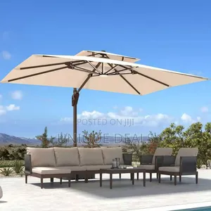 Patio Umbrella With Led Lights Outdoor Cantilever
