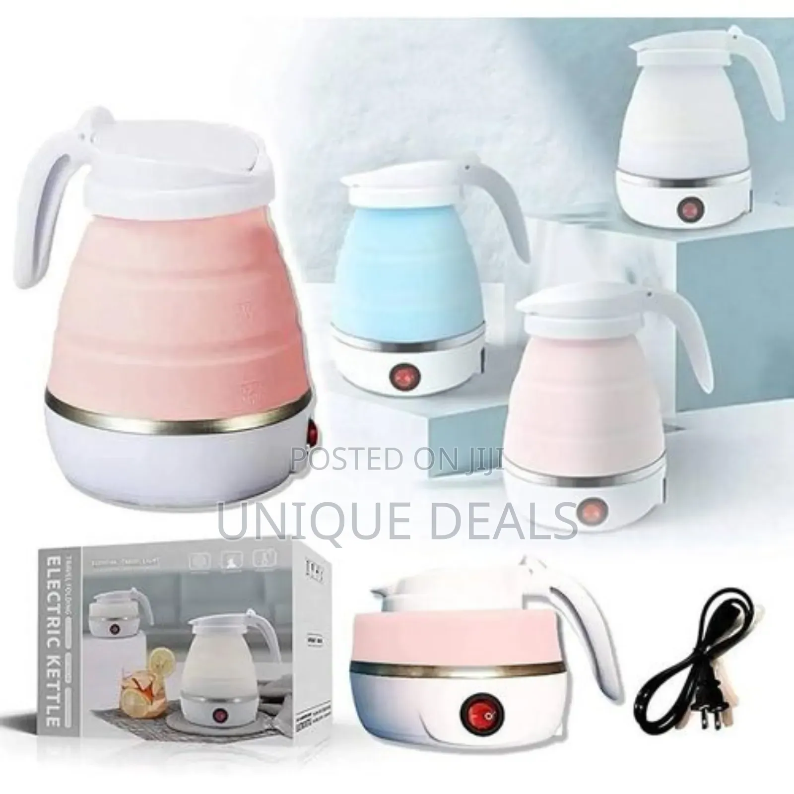 Folding Electric Kettle, Collapsible Hot Water Kettle