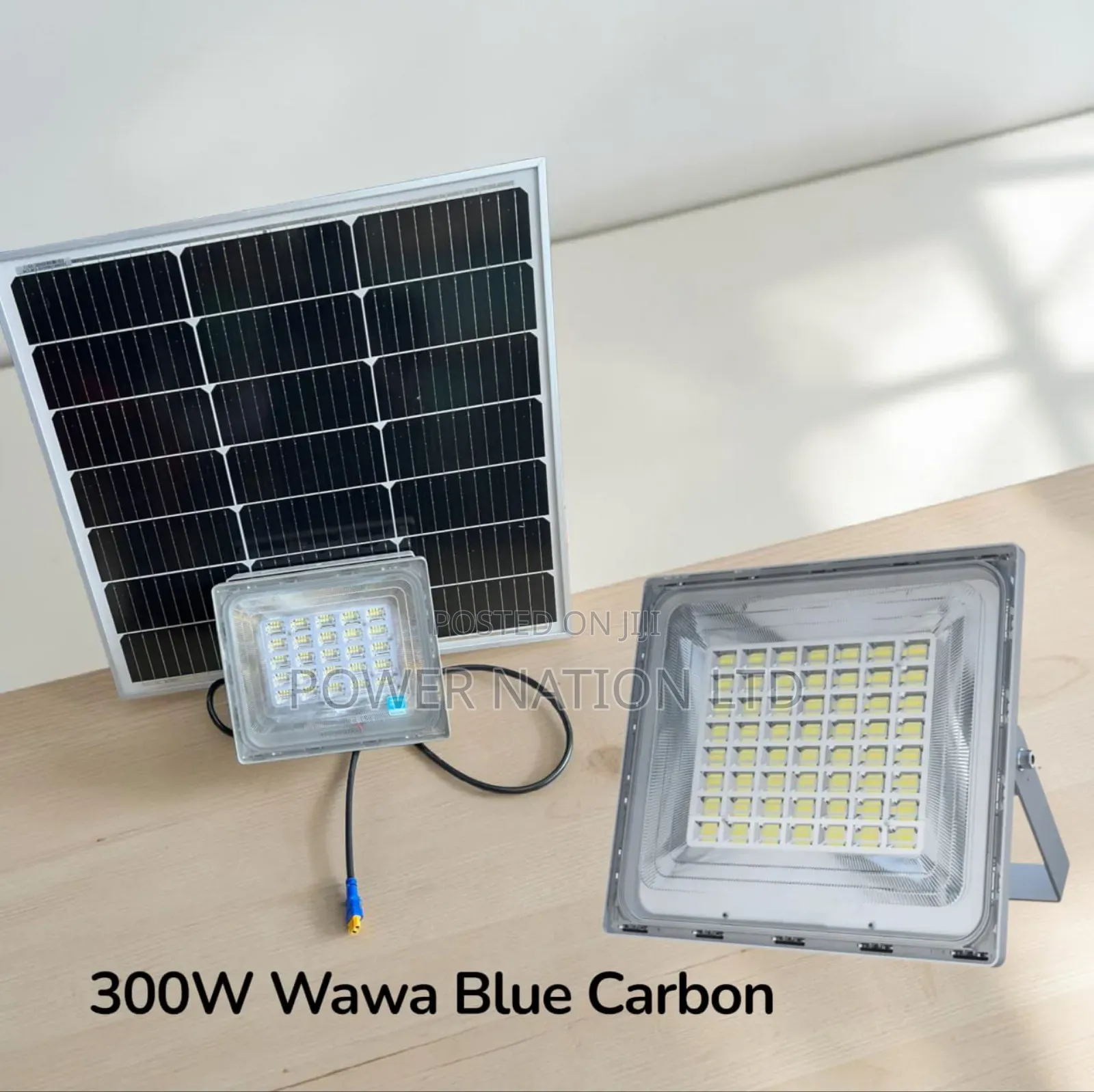 300w Interstellar Warrior Blue Carbon Wawa Solar Flood Light