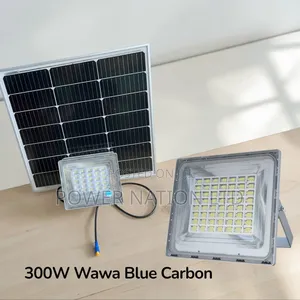 300w Interstellar Warrior Blue Carbon Wawa Solar Flood Light