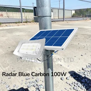 100w Interstellar Warrior Blue Carbon Radar Solar Flood Light