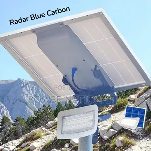 200w Interstellar Warrior Blue Carbon Radar Solar Flood Light
