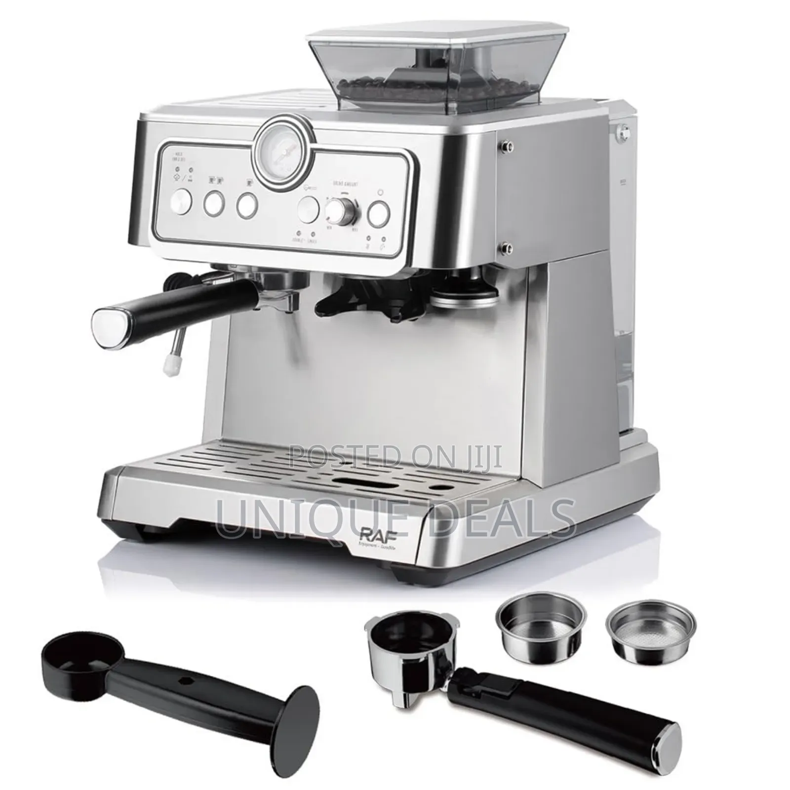 Raf 1350w Espresso Coffee Machine With Grinder