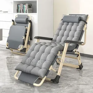 Reclining Chair Portable Folding Sun Lounger With Head Support