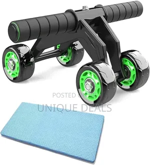 4 Wheel Upgraded Ab Wheel Roller for 6 Pack Abs