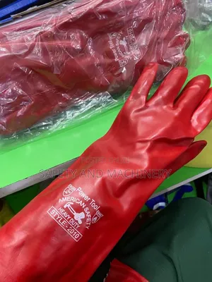 Pvc Gloves Red