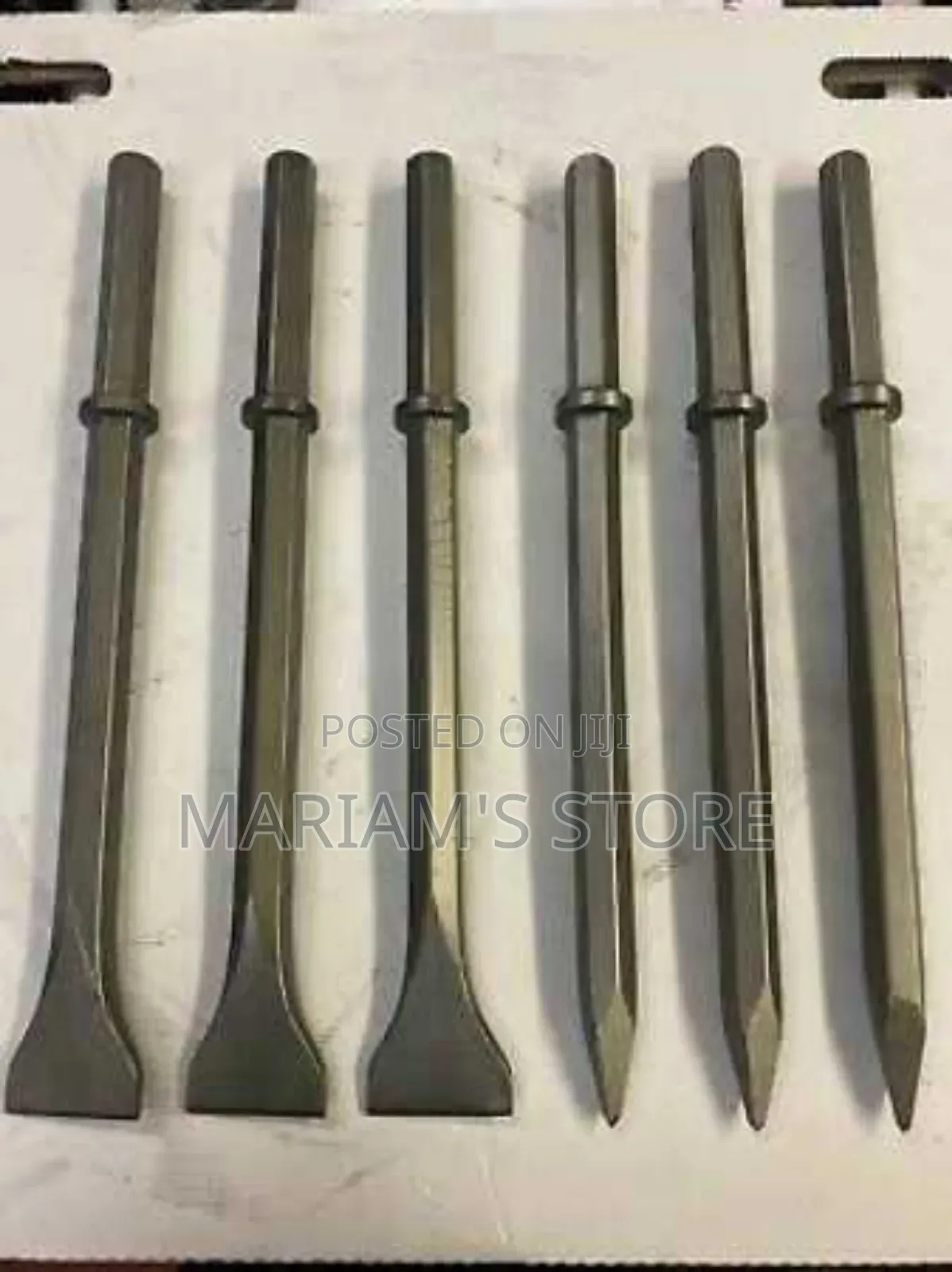 SDS Chisel Bits, Including Pointed Bull Points and Flat Chisels