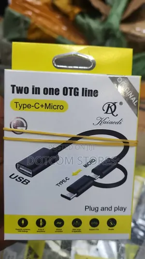 Kaiacdi Brand Two-in-One Usb Otg (On-the-Go) Cable