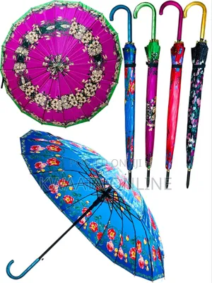 (Pack Of 12) Special Sun Protection Printed Umbrella