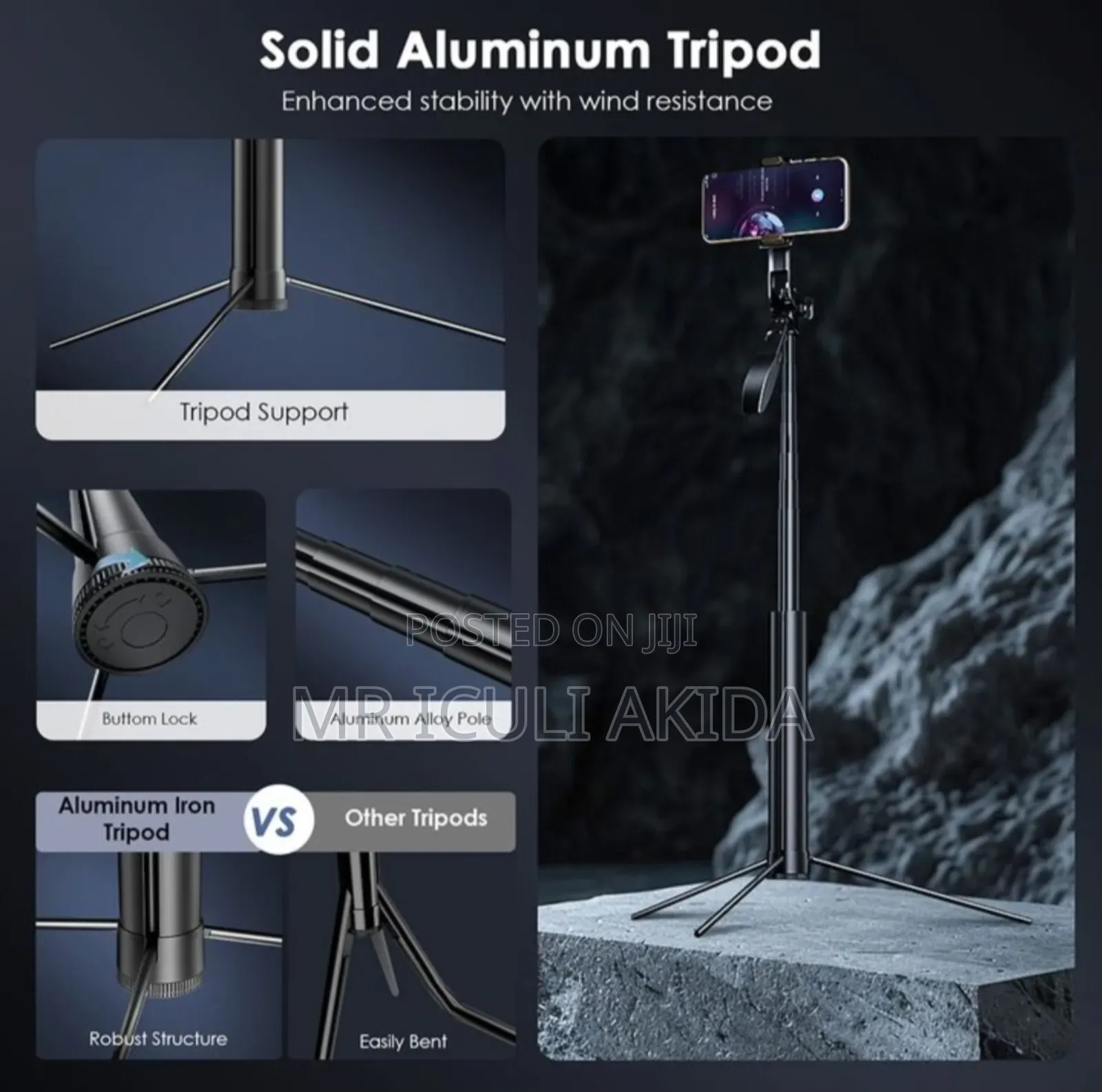Oraimo Smart Tripod 2 3600 Rotate Tripod Gimbal Stabilizer